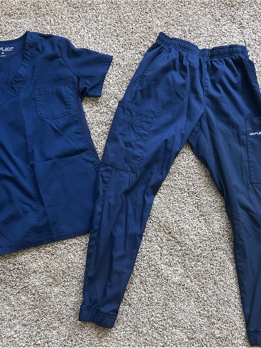 Women's Navy Scrub Set